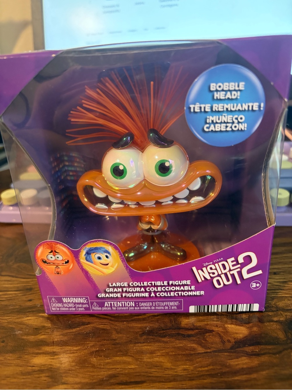 Disney Inside Out 2 Anxiety Collectible Bobblehead